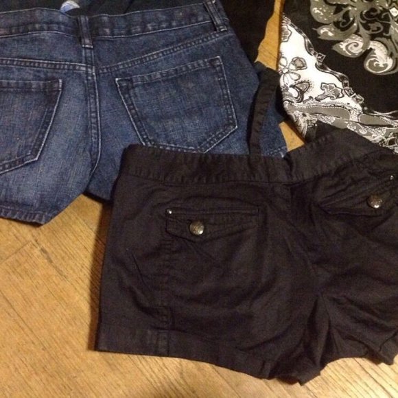 Old Navy Denim Size 0 Armani Exchange Black Shorts - Picture 4 of 12